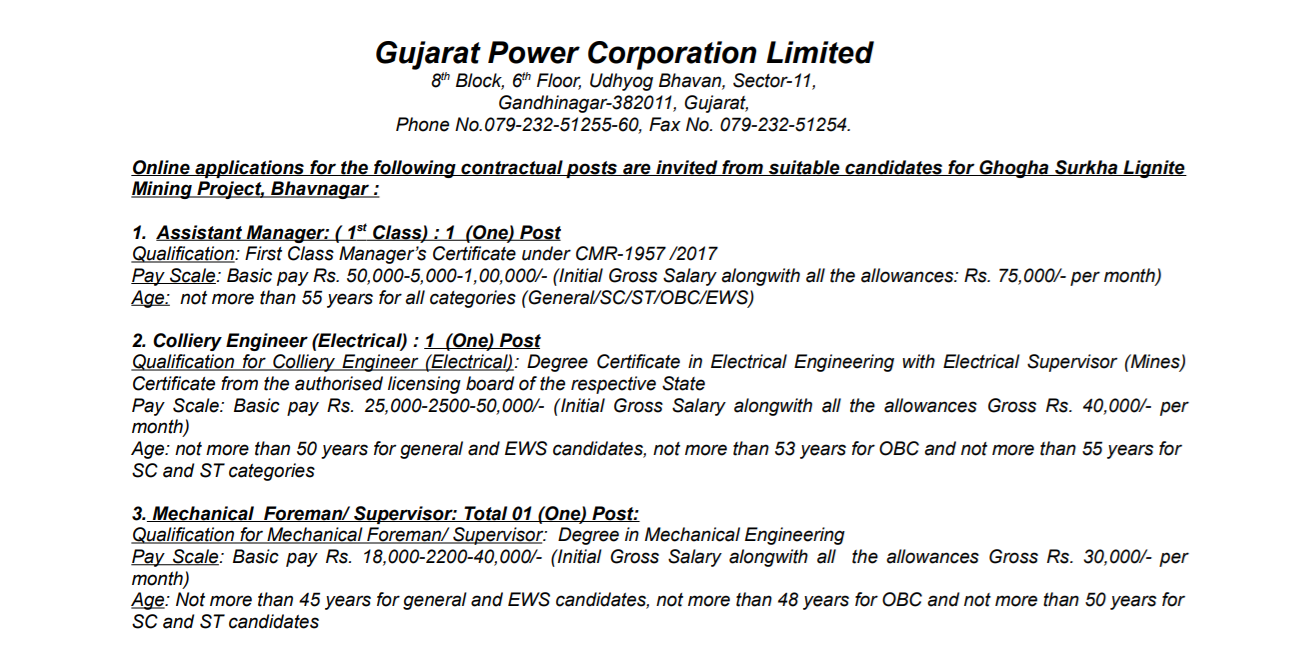 GPCL manager engineer supervisor various posts 2022.png